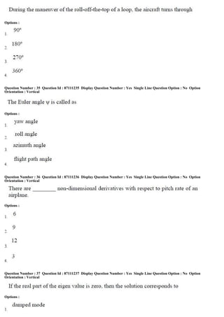 Options :
Question Number : 35 Question Id : 87111235 Display Question Number : Yes Single Line Question Option : No Option
Orientation : Vertical
Options :
Question Number : 36 Question Id : 87111236 Display Question Number : Yes Single Line Question Option : No Option
Orientation : Vertical
Options :
Question Number : 37 Question Id : 87111237 Display Question Number : Yes Single Line Question Option : No Option
Orientation : Vertical
Options :
 