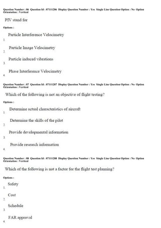 Question Number : 86 Question Id : 87111286 Display Question Number : Yes Single Line Question Option : No Option
Orientation : Vertical
Options :
Question Number : 87 Question Id : 87111287 Display Question Number : Yes Single Line Question Option : No Option
Orientation : Vertical
Options :
Question Number : 88 Question Id : 87111288 Display Question Number : Yes Single Line Question Option : No Option
Orientation : Vertical
Options :
 