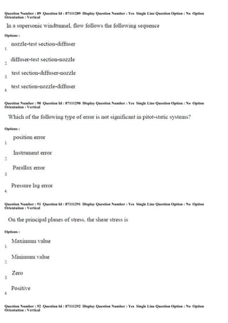 Question Number : 89 Question Id : 87111289 Display Question Number : Yes Single Line Question Option : No Option
Orientation : Vertical
Options :
Question Number : 90 Question Id : 87111290 Display Question Number : Yes Single Line Question Option : No Option
Orientation : Vertical
Options :
Question Number : 91 Question Id : 87111291 Display Question Number : Yes Single Line Question Option : No Option
Orientation : Vertical
Options :
Question Number : 92 Question Id : 87111292 Display Question Number : Yes Single Line Question Option : No Option
Orientation : Vertical
 