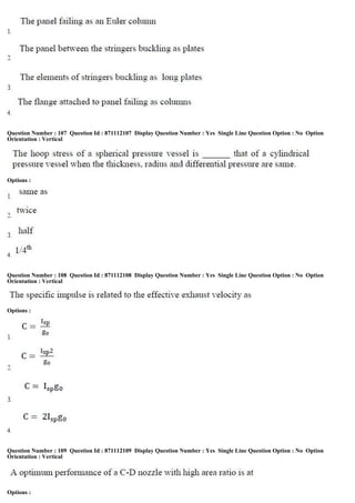 Question Number : 107 Question Id : 871112107 Display Question Number : Yes Single Line Question Option : No Option
Orientation : Vertical
Options :
Question Number : 108 Question Id : 871112108 Display Question Number : Yes Single Line Question Option : No Option
Orientation : Vertical
Options :
Question Number : 109 Question Id : 871112109 Display Question Number : Yes Single Line Question Option : No Option
Orientation : Vertical
Options :
 
