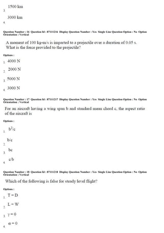 Question Number : 16 Question Id : 87111216 Display Question Number : Yes Single Line Question Option : No Option
Orientation : Vertical
Options :
Question Number : 17 Question Id : 87111217 Display Question Number : Yes Single Line Question Option : No Option
Orientation : Vertical
Options :
Question Number : 18 Question Id : 87111218 Display Question Number : Yes Single Line Question Option : No Option
Orientation : Vertical
Options :
 