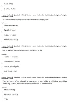 Question Number : 25 Question Id : 87111225 Display Question Number : Yes Single Line Question Option : No Option
Orientation : Vertical
Options :
Question Number : 26 Question Id : 87111226 Display Question Number : Yes Single Line Question Option : No Option
Orientation : Vertical
Options :
Question Number : 27 Question Id : 87111227 Display Question Number : Yes Single Line Question Option : No Option
Orientation : Vertical
Options :
 