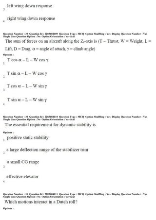 Question Number : 29 Question Id : 2203604109 Question Type : MCQ Option Shuffling : Yes Display Question Number : Yes
Single Line Question Option : No Option Orientation : Vertical
Options :
Question Number : 30 Question Id : 2203604110 Question Type : MCQ Option Shuffling : Yes Display Question Number : Yes
Single Line Question Option : No Option Orientation : Vertical
Options :
Question Number : 31 Question Id : 2203604111 Question Type : MCQ Option Shuffling : Yes Display Question Number : Yes
Single Line Question Option : No Option Orientation : Vertical
Options :
 