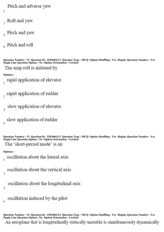 Question Number : 32 Question Id : 2203604112 Question Type : MCQ Option Shuffling : Yes Display Question Number : Yes
Single Line Question Option : No Option Orientation : Vertical
Options :
Question Number : 33 Question Id : 2203604113 Question Type : MCQ Option Shuffling : Yes Display Question Number : Yes
Single Line Question Option : No Option Orientation : Vertical
Options :
Question Number : 34 Question Id : 2203604114 Question Type : MCQ Option Shuffling : Yes Display Question Number : Yes
Single Line Question Option : No Option Orientation : Vertical
 