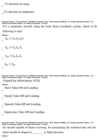 Question Number : 43 Question Id : 2203604123 Question Type : MCQ Option Shuffling : Yes Display Question Number : Yes
Single Line Question Option : No Option Orientation : Vertical
Options :
Question Number : 44 Question Id : 2203604124 Question Type : MCQ Option Shuffling : Yes Display Question Number : Yes
Single Line Question Option : No Option Orientation : Vertical
Options :
Question Number : 45 Question Id : 2203604125 Question Type : MCQ Option Shuffling : Yes Display Question Number : Yes
Single Line Question Option : No Option Orientation : Vertical
Options :
 