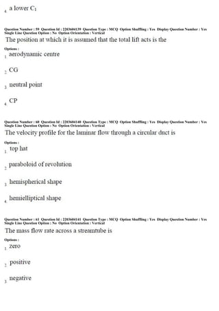 Question Number : 59 Question Id : 2203604139 Question Type : MCQ Option Shuffling : Yes Display Question Number : Yes
Single Line Question Option : No Option Orientation : Vertical
Options :
Question Number : 60 Question Id : 2203604140 Question Type : MCQ Option Shuffling : Yes Display Question Number : Yes
Single Line Question Option : No Option Orientation : Vertical
Options :
Question Number : 61 Question Id : 2203604141 Question Type : MCQ Option Shuffling : Yes Display Question Number : Yes
Single Line Question Option : No Option Orientation : Vertical
Options :
 