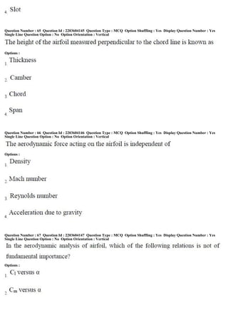 Question Number : 65 Question Id : 2203604145 Question Type : MCQ Option Shuffling : Yes Display Question Number : Yes
Single Line Question Option : No Option Orientation : Vertical
Options :
Question Number : 66 Question Id : 2203604146 Question Type : MCQ Option Shuffling : Yes Display Question Number : Yes
Single Line Question Option : No Option Orientation : Vertical
Options :
Question Number : 67 Question Id : 2203604147 Question Type : MCQ Option Shuffling : Yes Display Question Number : Yes
Single Line Question Option : No Option Orientation : Vertical
Options :
 