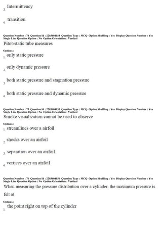 Question Number : 74 Question Id : 2203604154 Question Type : MCQ Option Shuffling : Yes Display Question Number : Yes
Single Line Question Option : No Option Orientation : Vertical
Options :
Question Number : 75 Question Id : 2203604155 Question Type : MCQ Option Shuffling : Yes Display Question Number : Yes
Single Line Question Option : No Option Orientation : Vertical
Options :
Question Number : 76 Question Id : 2203604156 Question Type : MCQ Option Shuffling : Yes Display Question Number : Yes
Single Line Question Option : No Option Orientation : Vertical
Options :
 