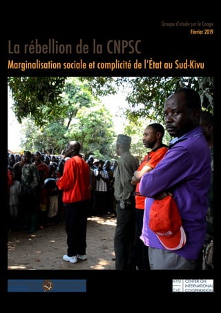 La rébellion de la CNPSC
Marginalisation sociale et complicité de l’État au Sud-Kivu
Groupe d’etude sur le Congo
Février 2019
 