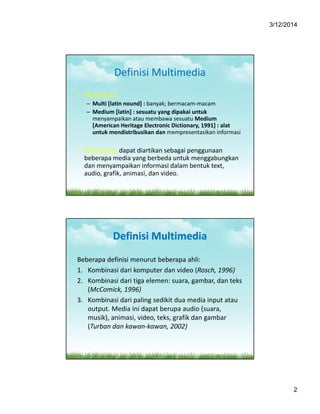 1. Materi pendahuluan Multimedia | PDF