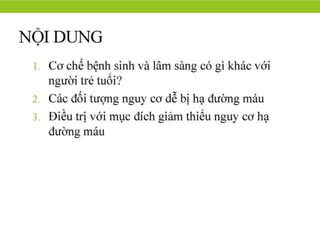 Bác sĩ chia sẻ tài liệu về bệnh hạ đường huyết ở người cao tuổi