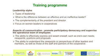 Leadership - Co-operative values and culture - LeadFarm Project | PPTX
