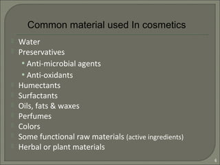 Introduction to cosmetics | PPT