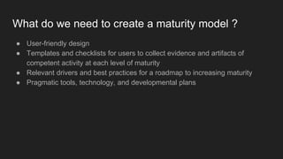 What are maturity models | PPTX