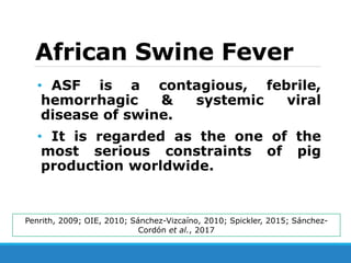 African Swine Fever: Nature, Impacts and Threats to the Global Pig ...