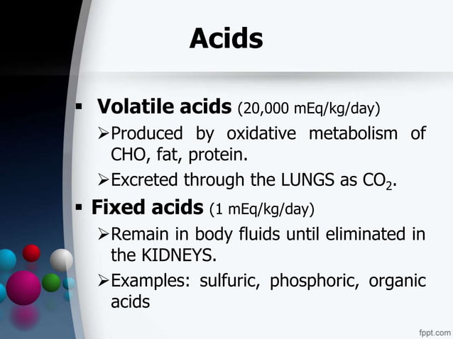 Principles of Acid-Base Imbalance | PPT