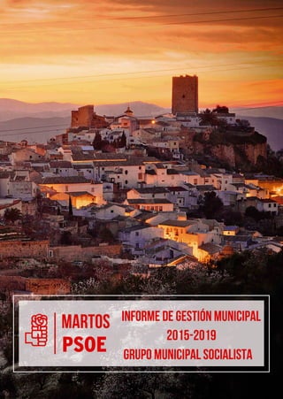 Gestión Municipal Socialista - Martos - 2015/2019