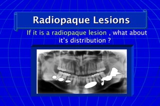 Oral radiology intro differential diagnosis | PPT
