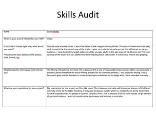 Skills Audit
 
