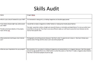 Skills Audit
 