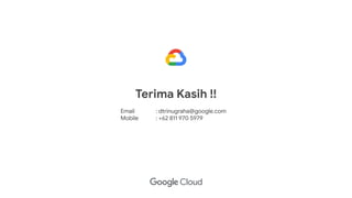 Terima Kasih !!
Email : dtrinugraha@google.com
Mobile : +62 811 970 5979
 