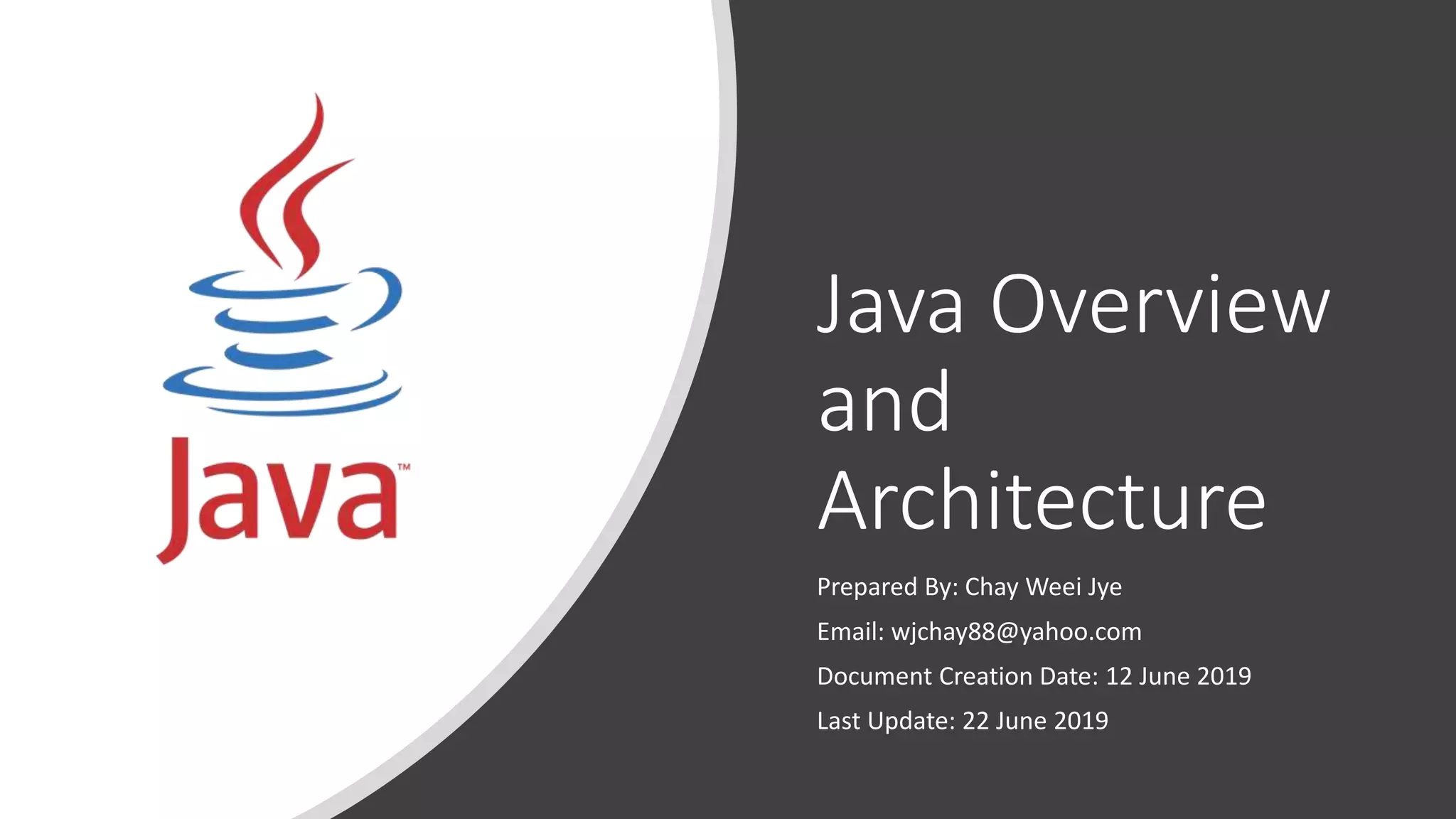 Java overview and architecture | PPT