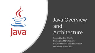 Java overview and architecture | PPTX