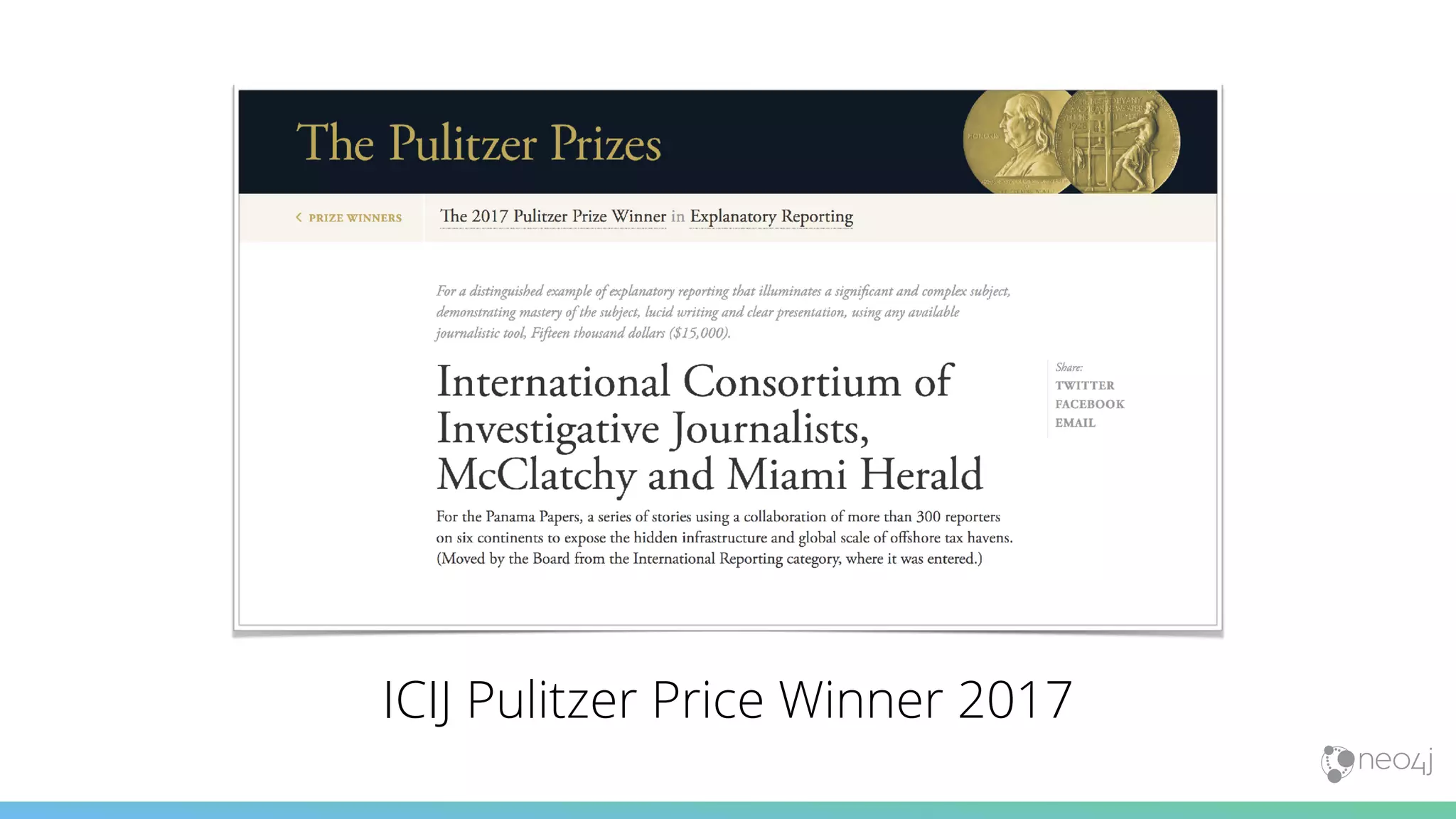 ICIJ Pulitzer Price Winner 2017
 
