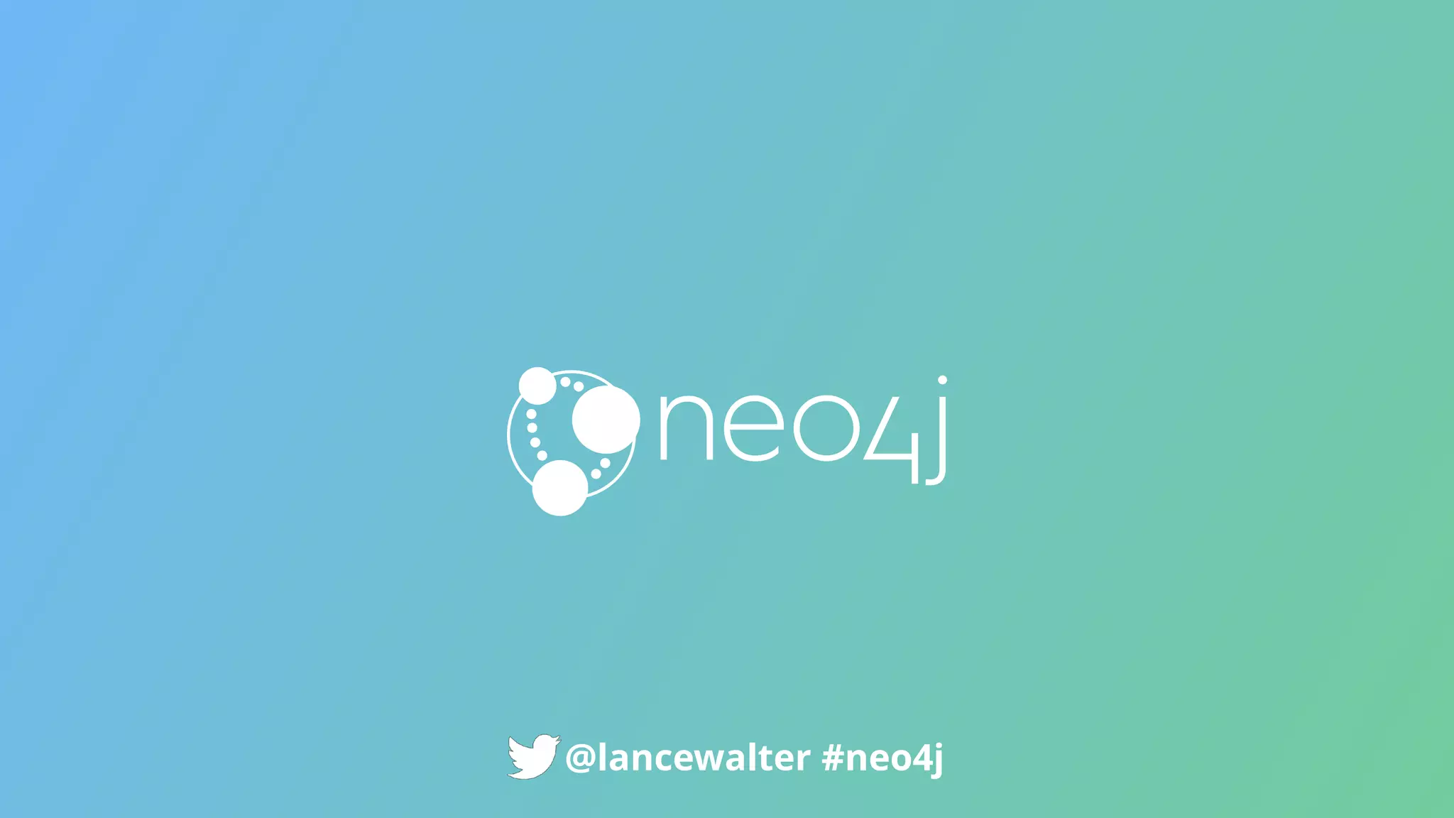 #neo4j@lancewalter #neo4j
 