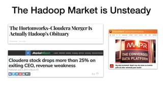 The Hadoop Market is Unsteady
 