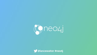 #neo4j@lancewalter #neo4j
 