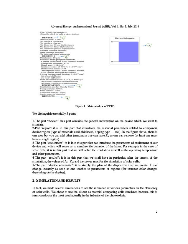pc1d solar cell simulation software pc1d solar cell simulation software