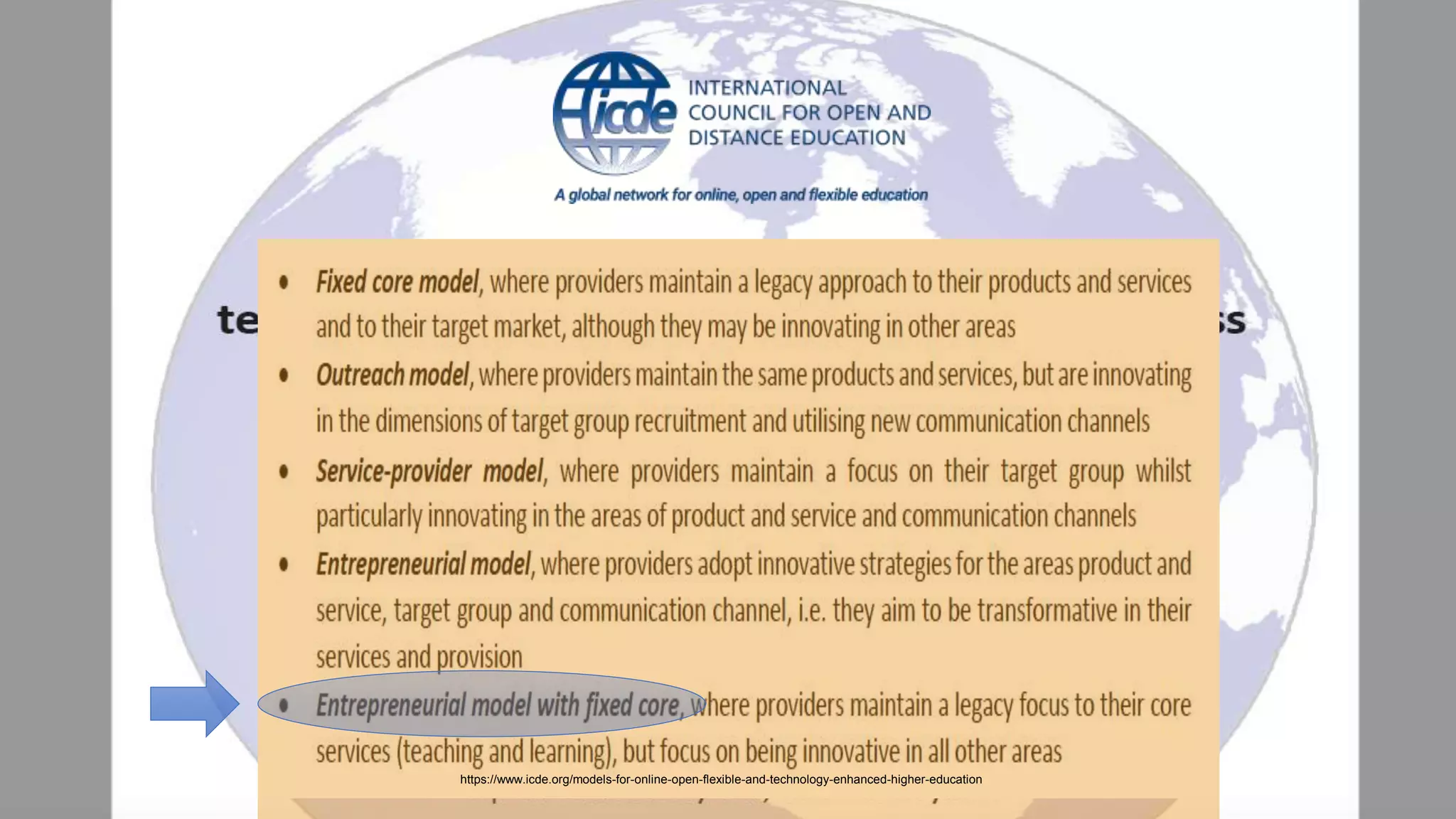 2018
https://www.icde.org/models-for-online-open-flexible-and-technology-enhanced-higher-education
 