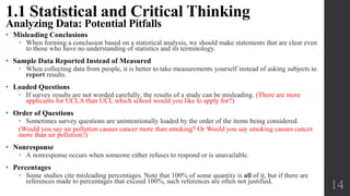 1.1 statistical and critical thinking | PPTX