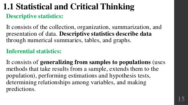 Statistical and critical thinking picture