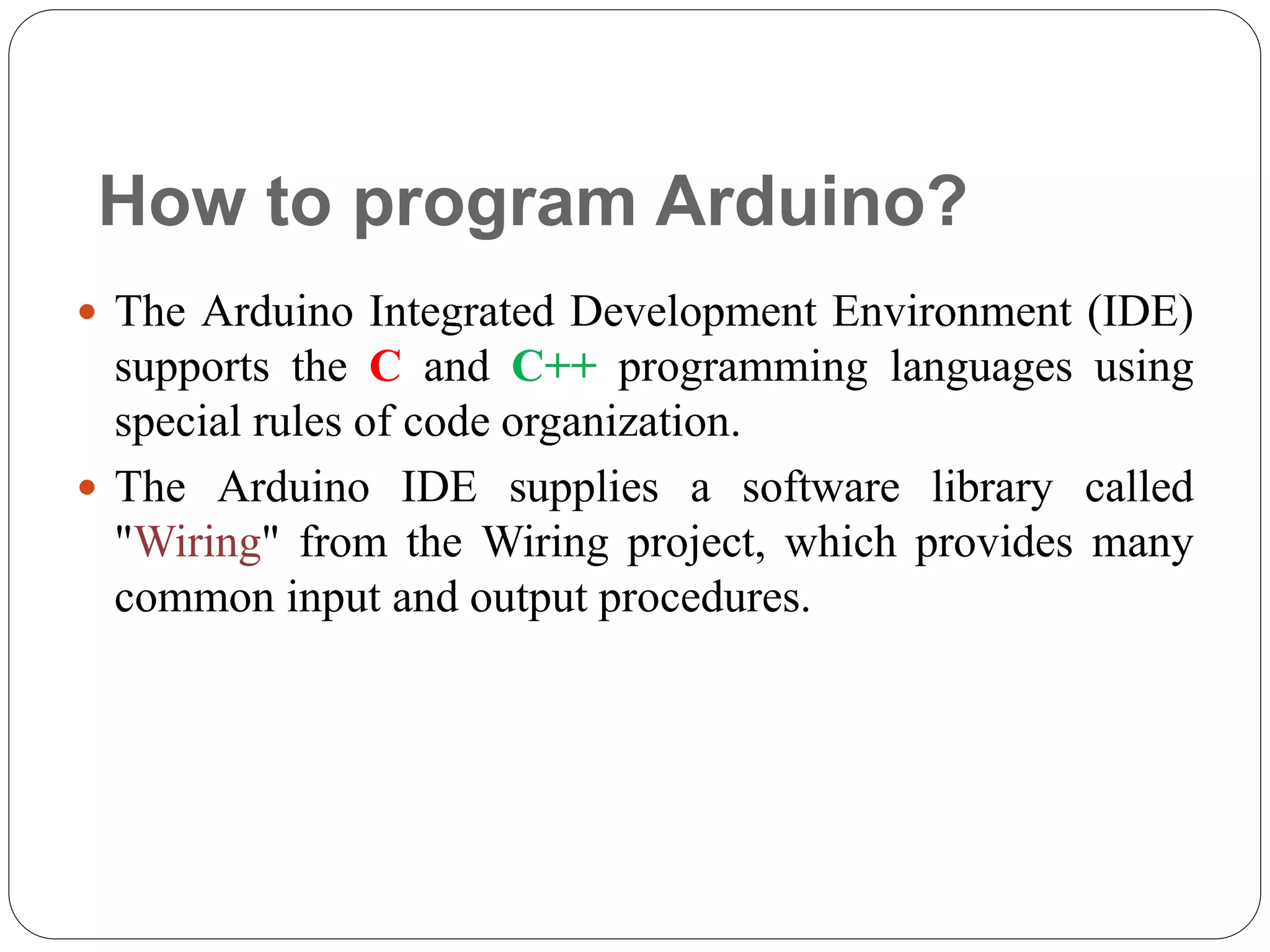 Introduction to Arduino | PPT | Free Download