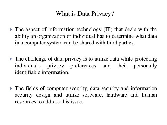 data privacy thesis