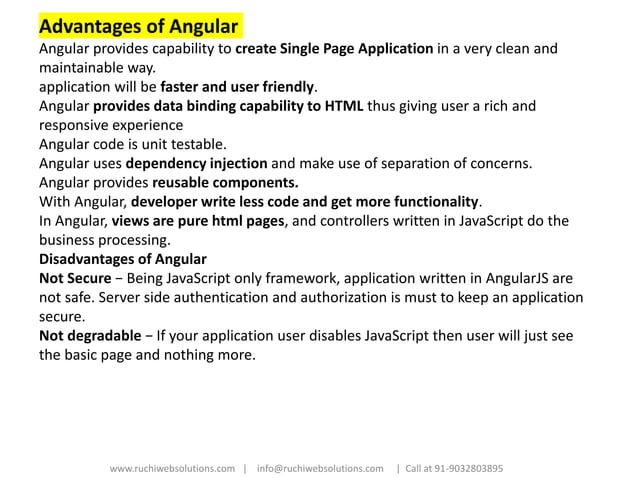 Angular 6 Training with project in hyderabad india | PPT