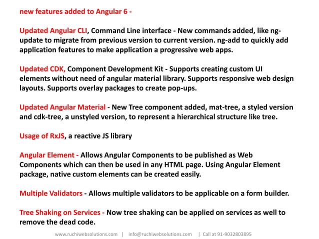 Angular 6 Training with project in hyderabad india | PPT