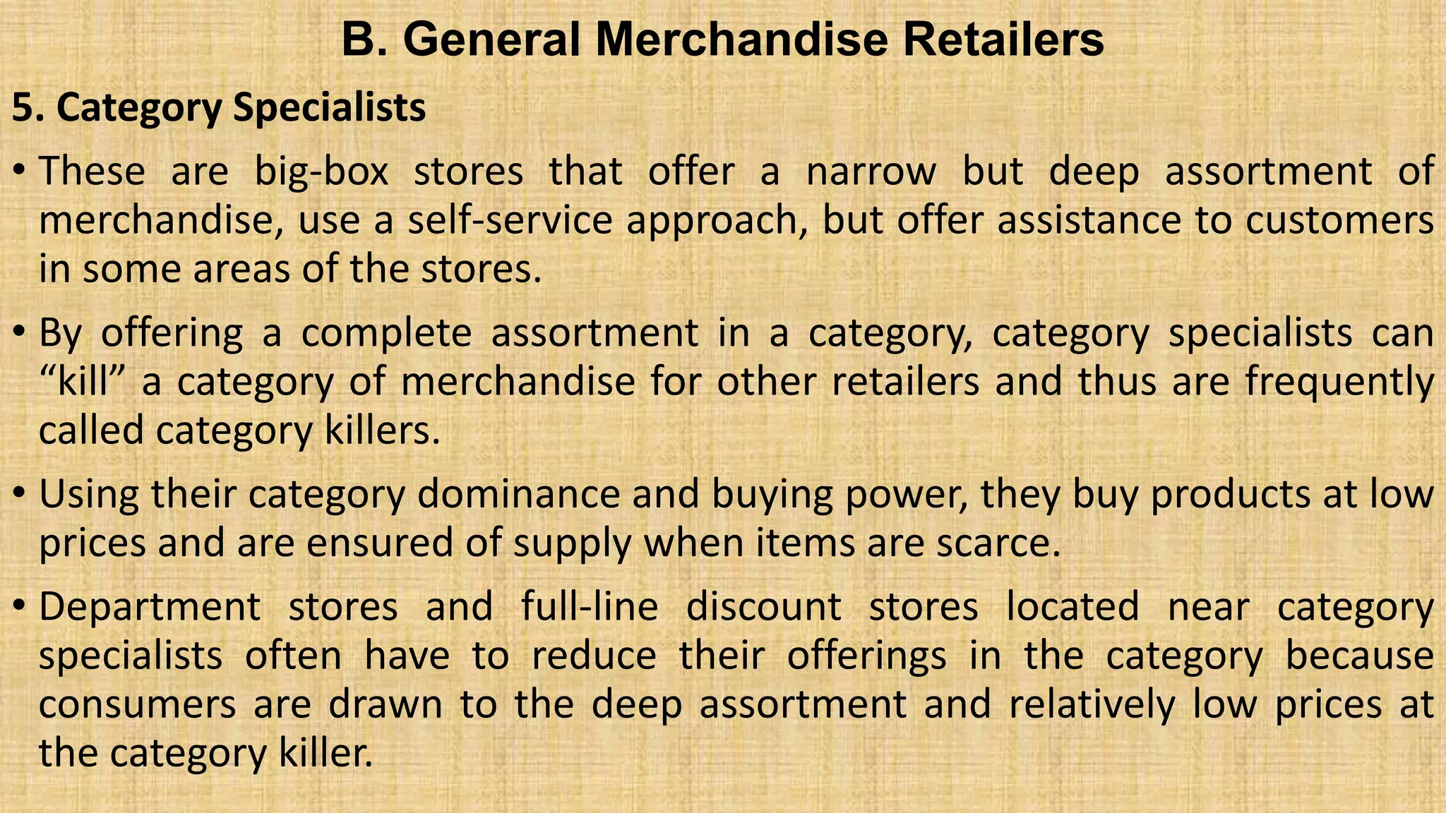 1. Basics of retailing, Types of retailers | PPTX