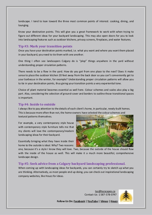 How To Design Perfect Calgary Backyard Landscaping Ideas