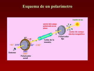 Esquema de un polarímetro
 