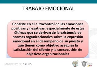 TRABAJO EMOCIONAL
 