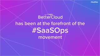 #SaaSOps
has been at the forefront of the
#SaaSOps
movement
has been at the forefront of the
#SaaSOps
movement
 