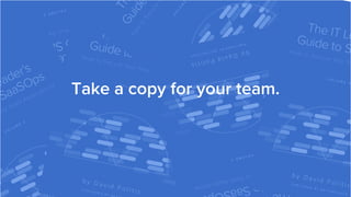#SaaSOps
Take a copy for your team.
 