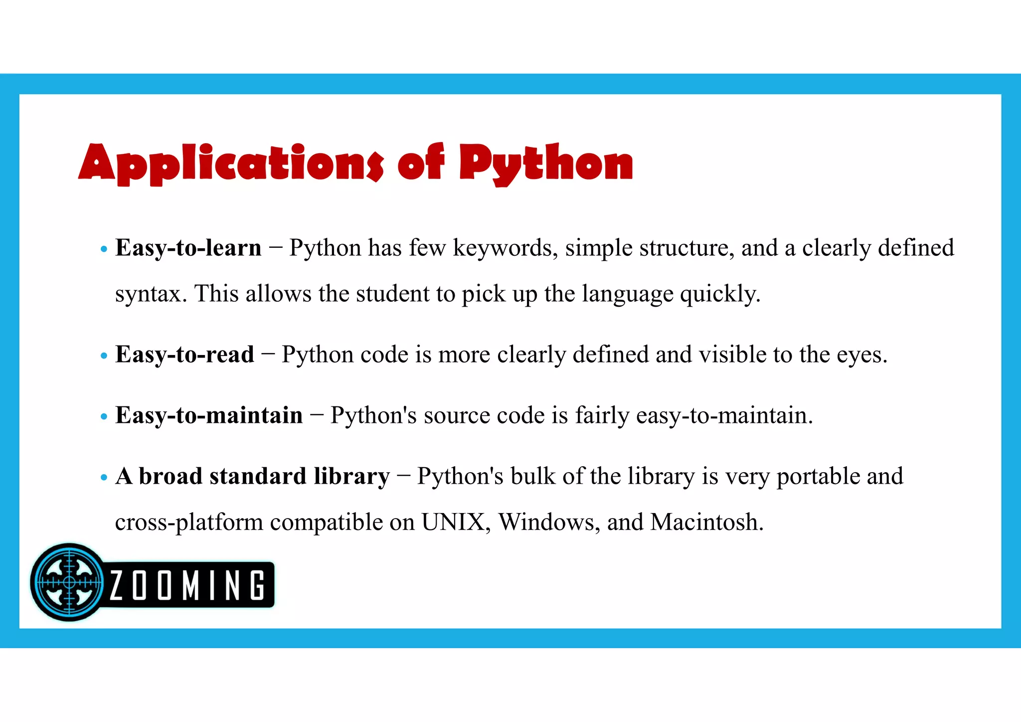 Introduction to python | PPT