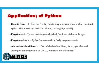 Introduction to python | PPT