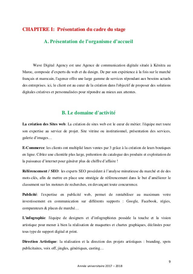 Projet De Fin D Etude Le Lancement D Une Nouvelle Agence De E Recrut