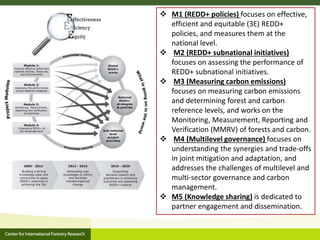CIFOR and Global Comparative study on REDD+ 