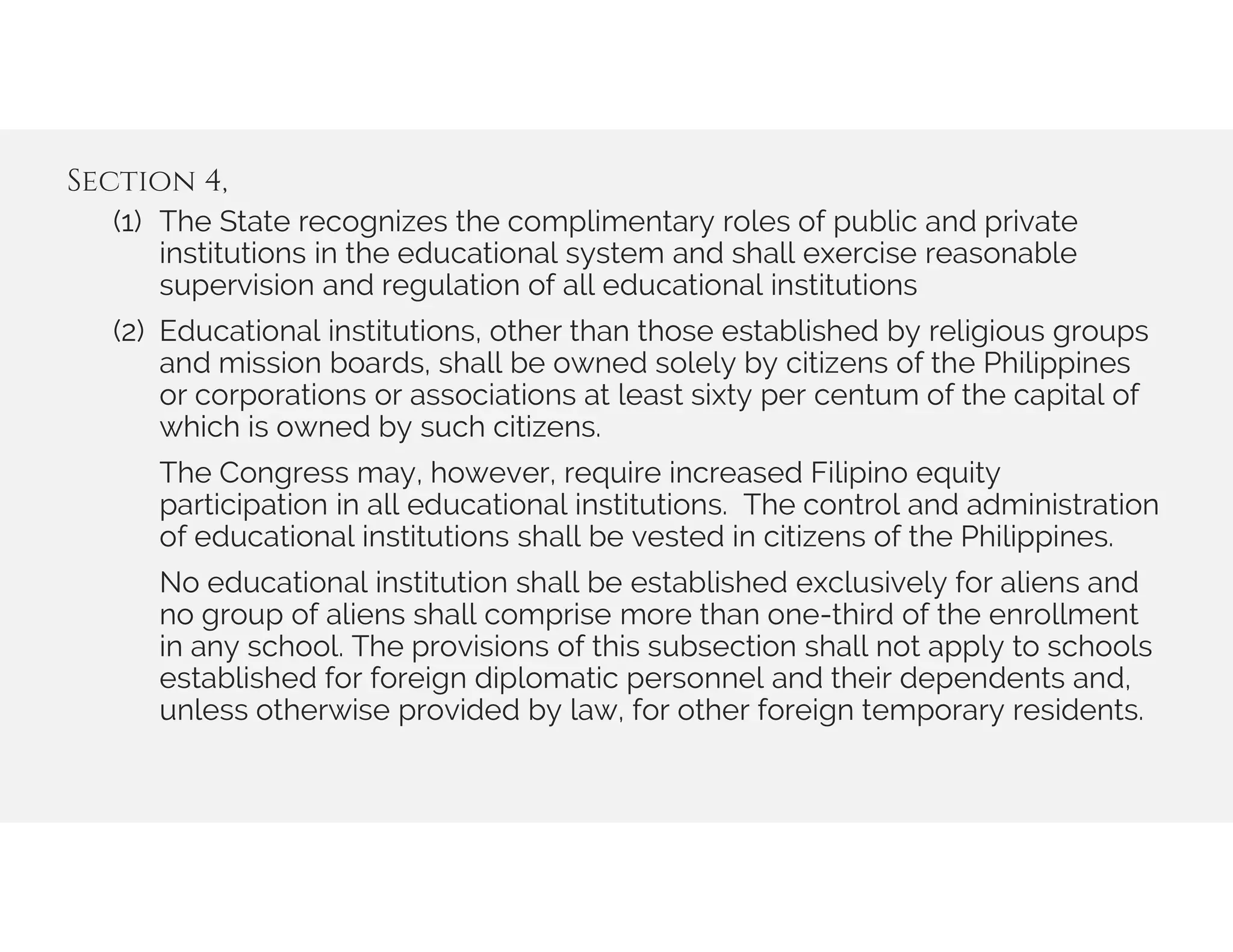 1987 Philippine Constitution Article XIV Education, Science